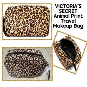 VICTORIA'S SECRET Animal Print Travel Makeup Bag